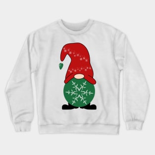 Snowflake Christmas Gnome Crewneck Sweatshirt